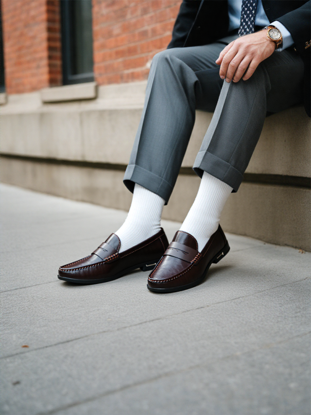 Men's James Leather Shoes with High-Quality Finish