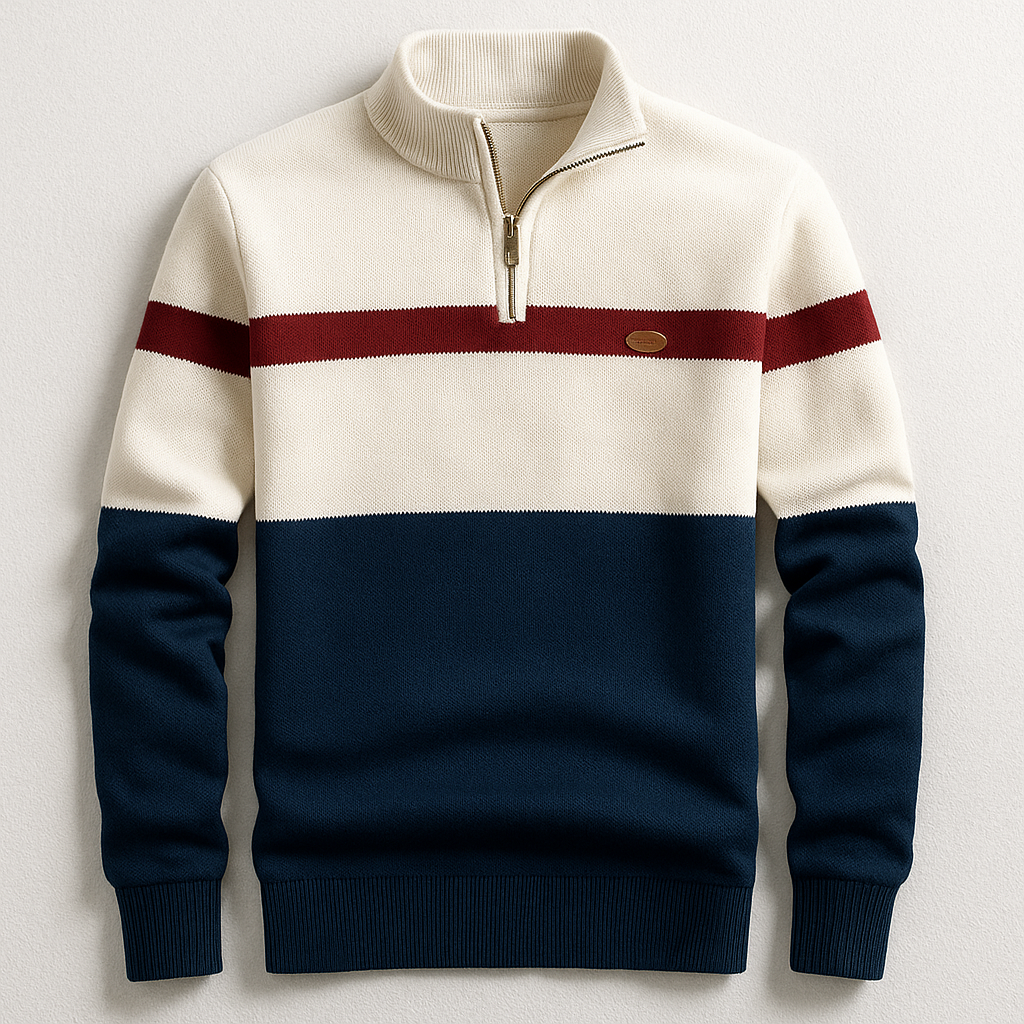 ELSTON HERITAGE COTTON QUARTER-ZIP