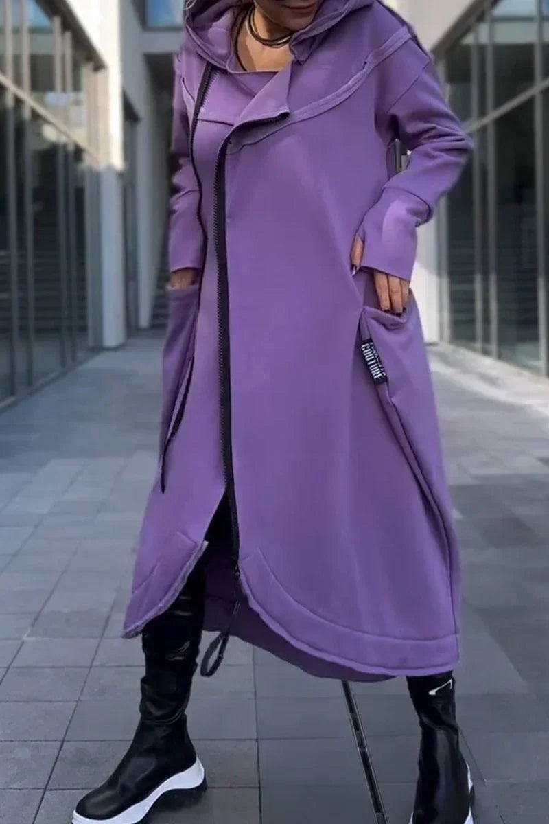 MANA™ | LONG HOODIE WITH ZIPPER