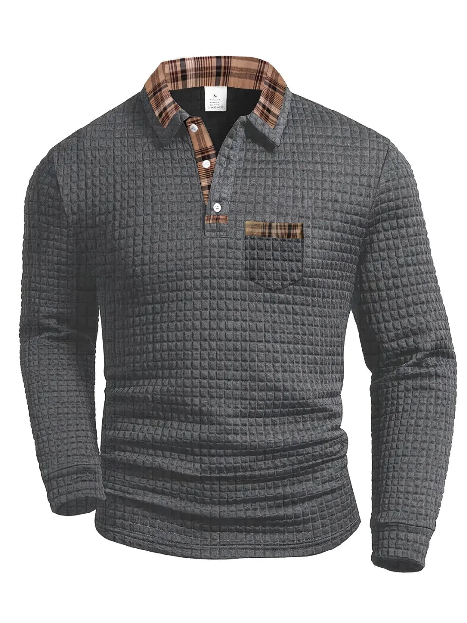 Samuel™ | Polo Shirt with Check Pattern