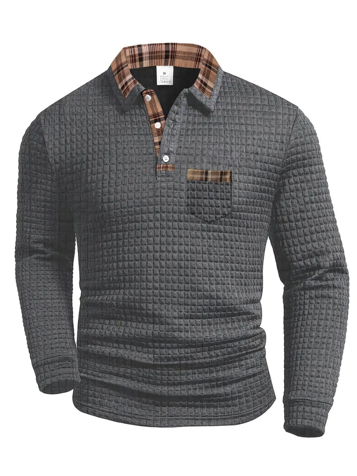 Samuel™ | Polo Shirt with Check Pattern