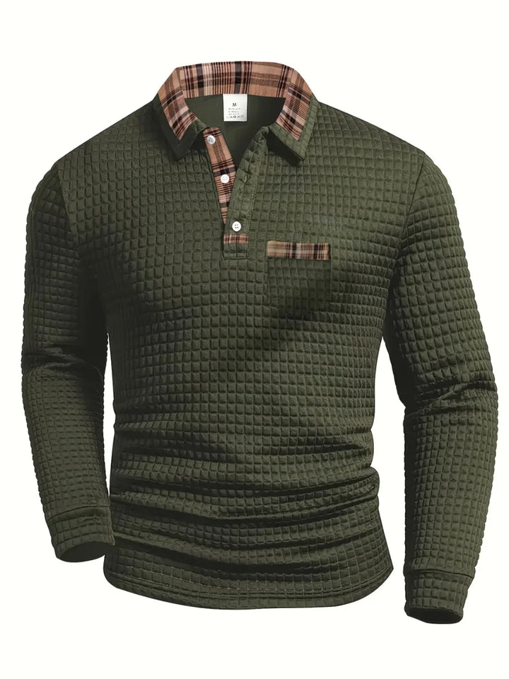 Samuel™ | Polo Shirt with Check Pattern