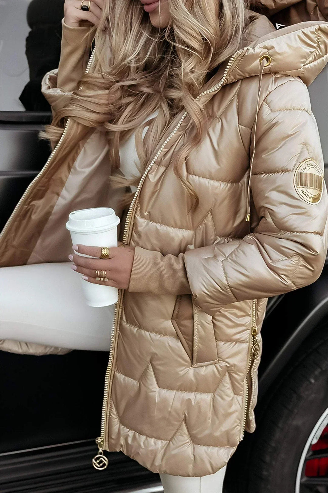 Mika™ | Elegant Winter Coat with Hood and Padding