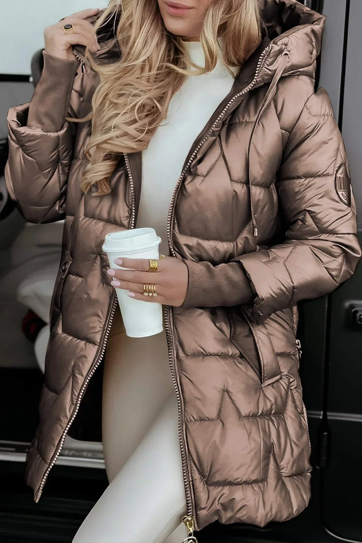 Mika™ | Elegant Winter Coat with Hood and Padding