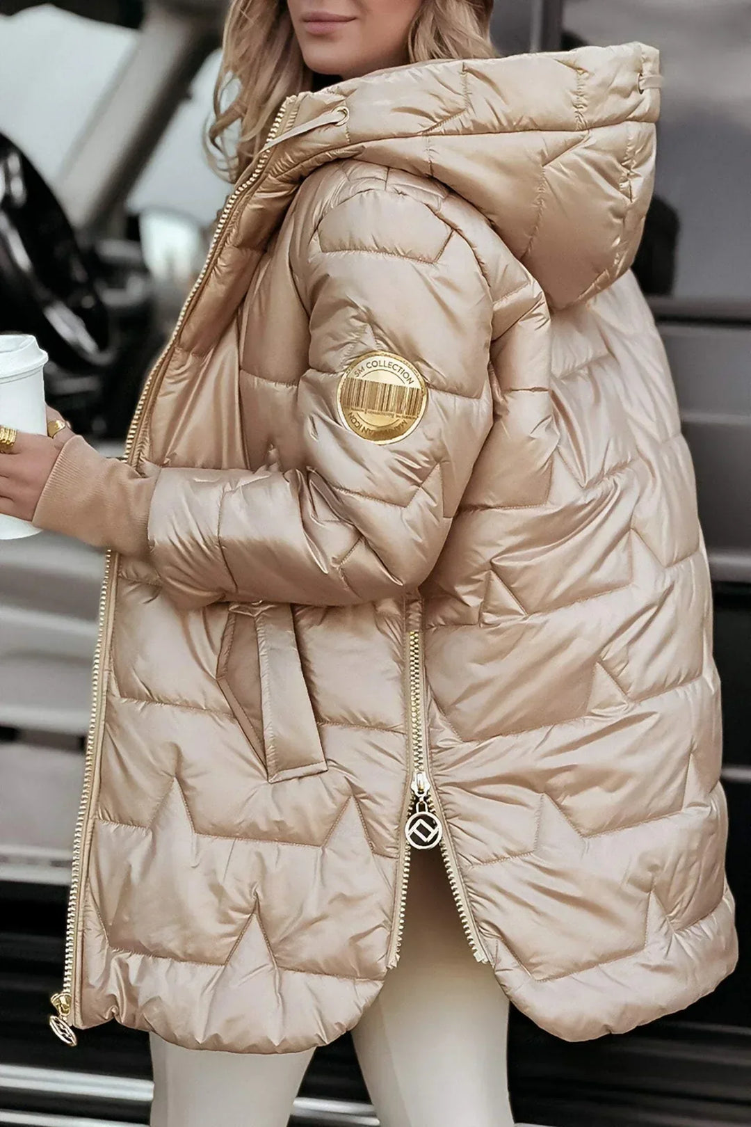 Mika™ | Elegant Winter Coat with Hood and Padding