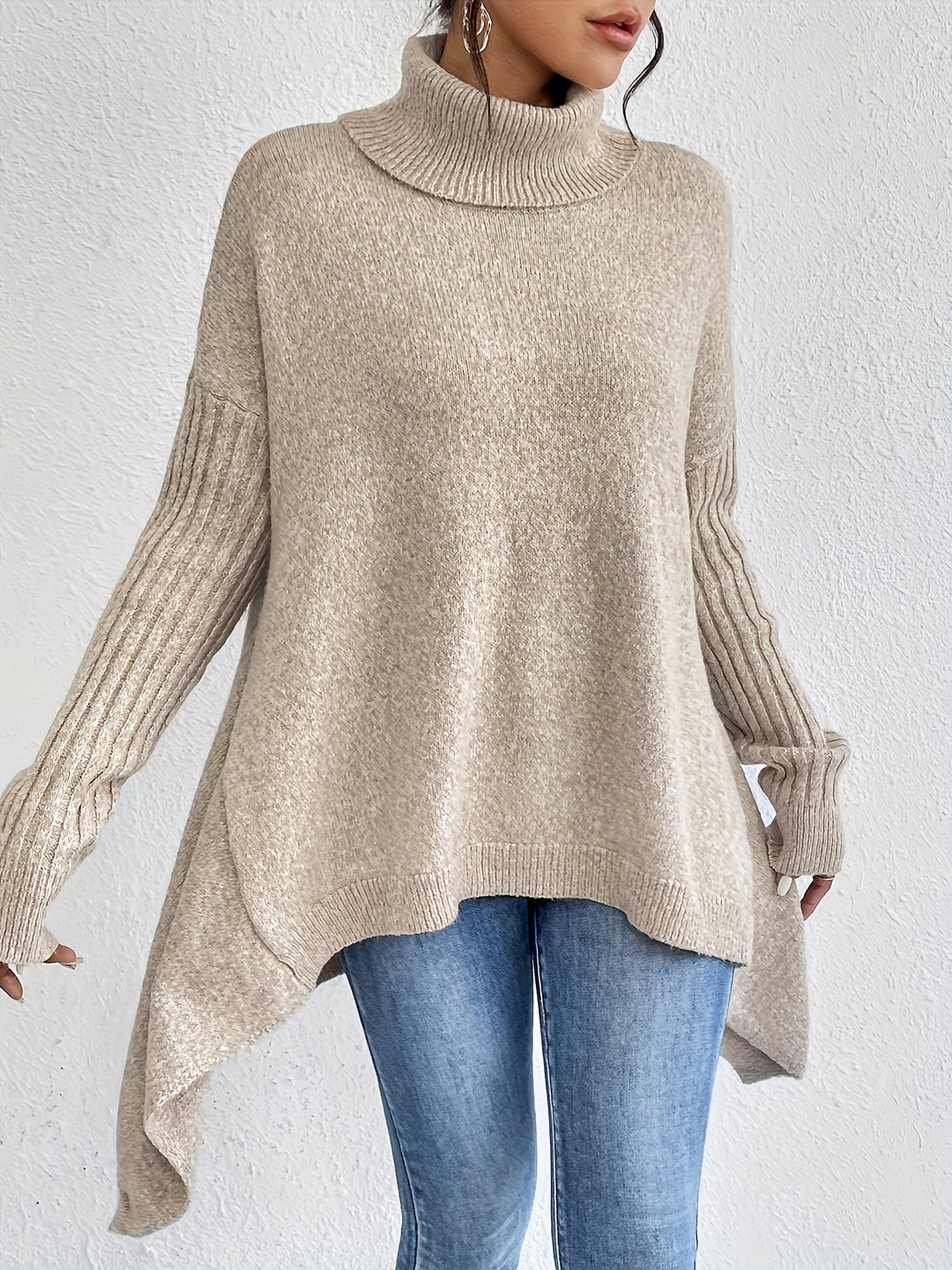 Laila™ | Oversized Polo Sweater