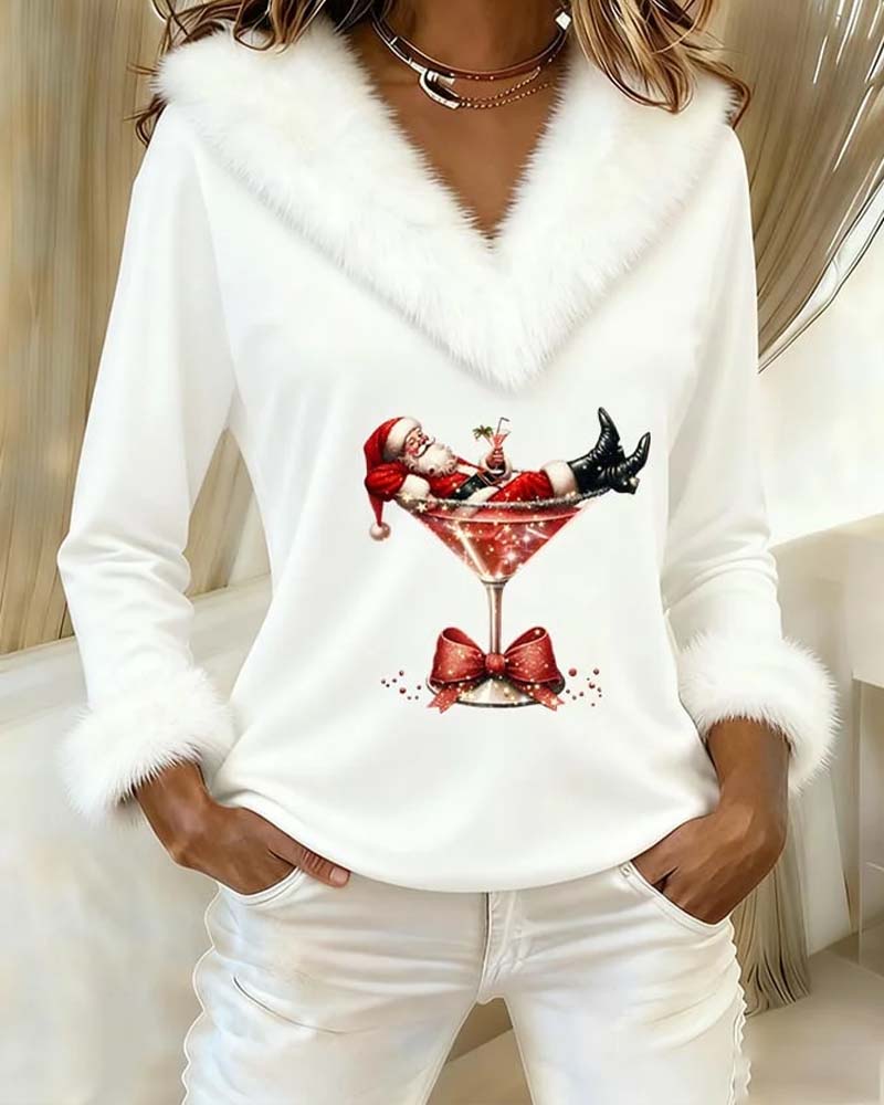 Aubrey | Festive Faux Fur Women Sweater