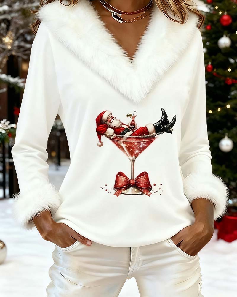 Aubrey | Festive Faux Fur Women Sweater
