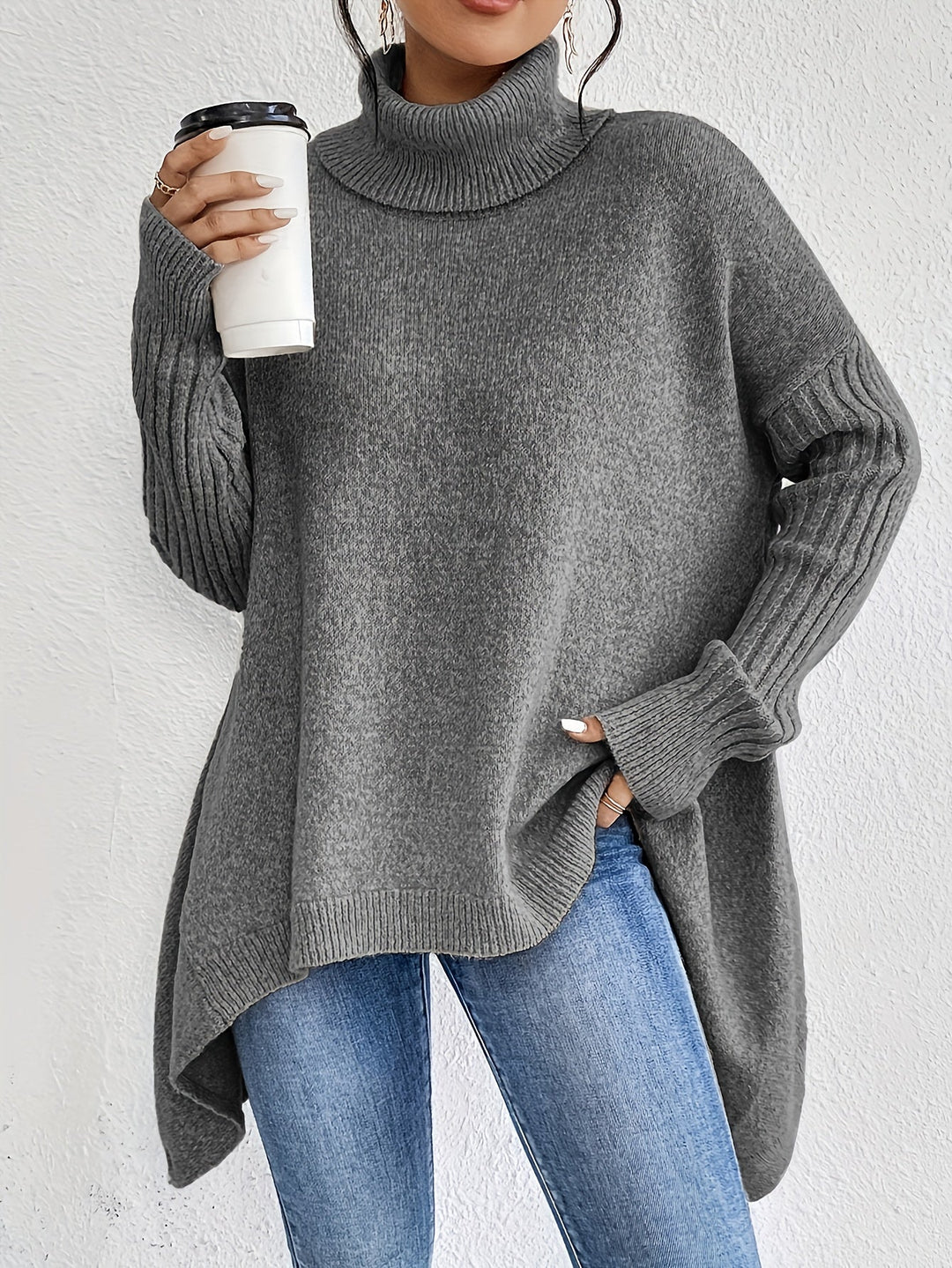 Laila™ | Oversized Polo Sweater