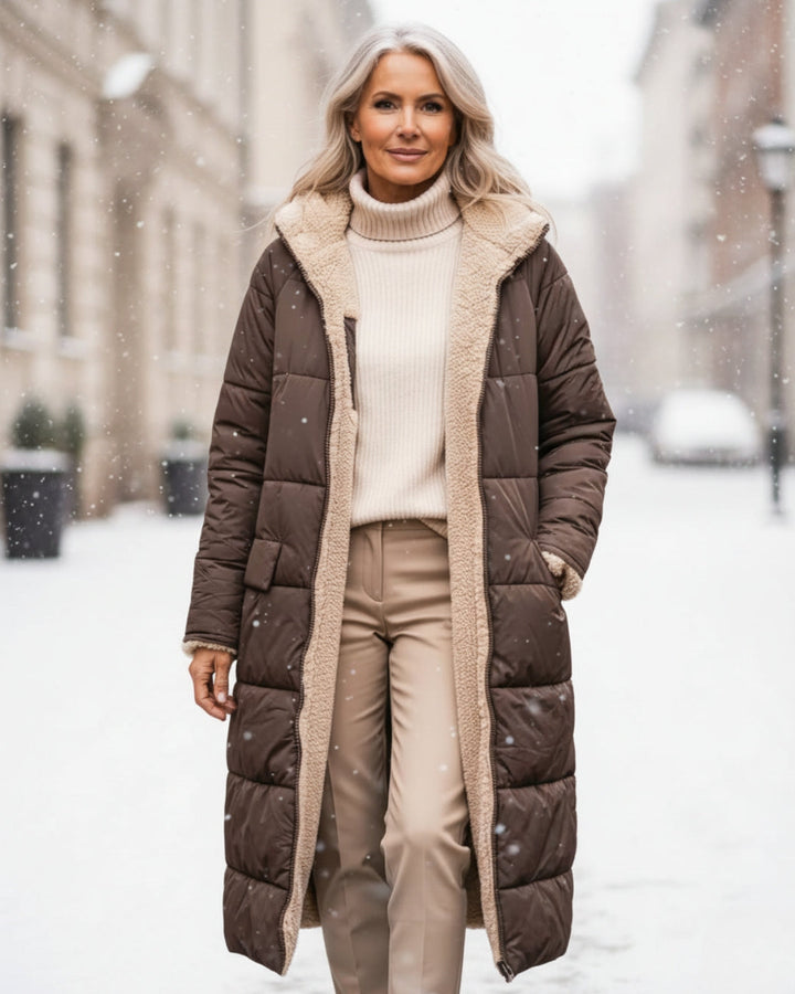 Elaine | Long Hooded Winter Coat