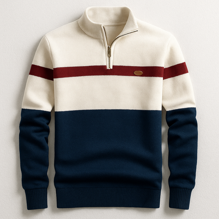 ELSTON HERITAGE COTTON QUARTER-ZIP