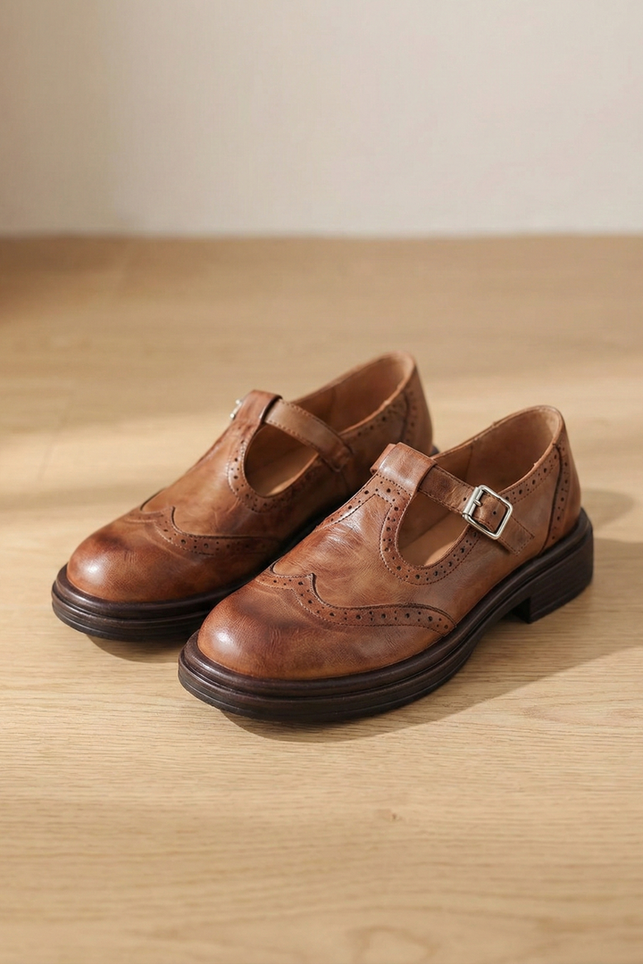 Harper | Classic Leather Mary Jane Shoes