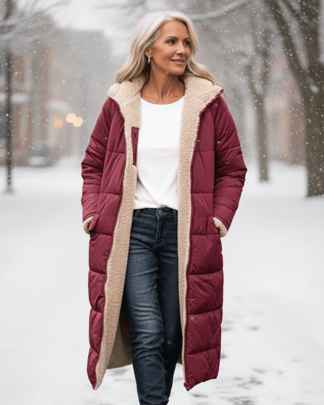 Elaine | Long Hooded Winter Coat
