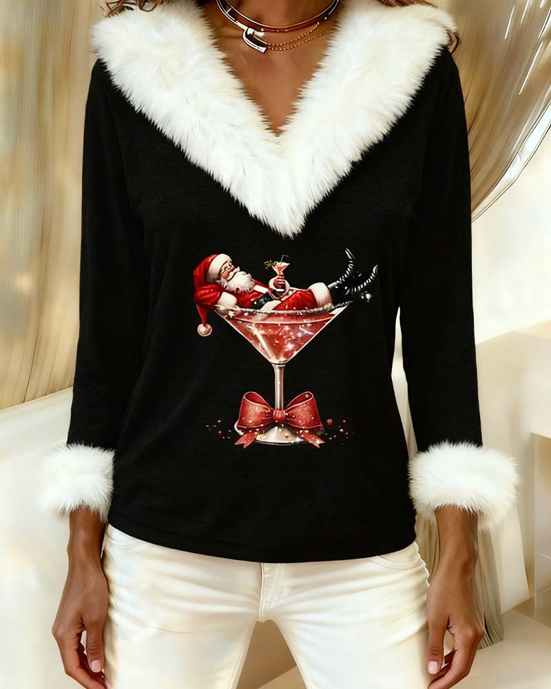 Aubrey | Festive Faux Fur Women Sweater