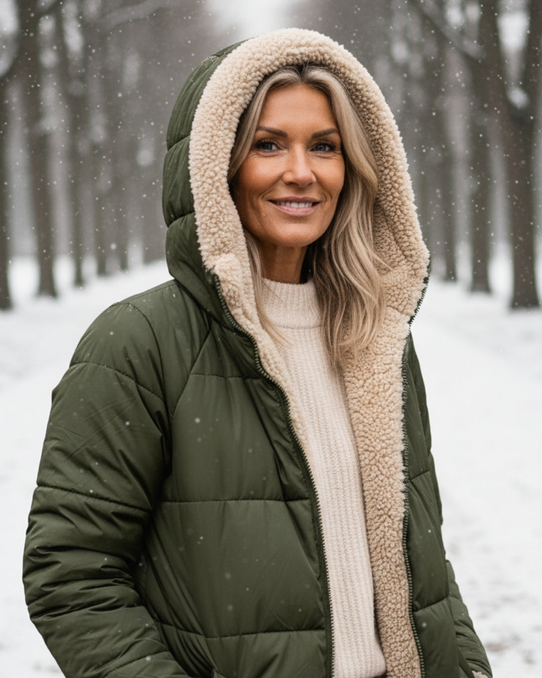 Elaine | Long Hooded Winter Coat