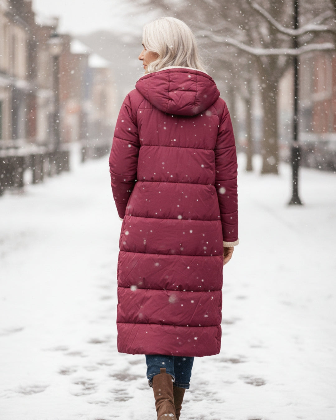 Elaine | Long Hooded Winter Coat