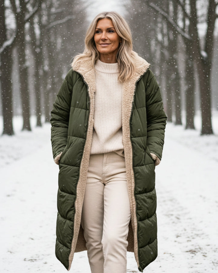 Elaine | Long Hooded Winter Coat