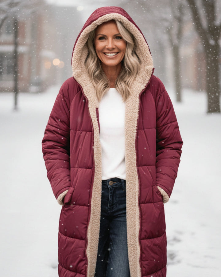 Elaine | Long Hooded Winter Coat