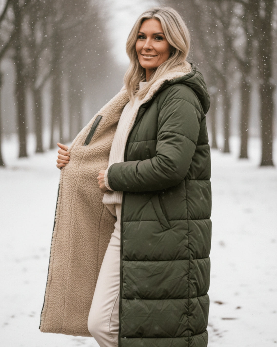 Elaine | Long Hooded Winter Coat