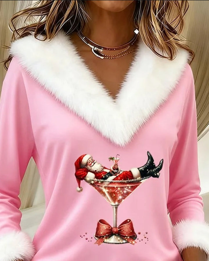 Aubrey | Festive Faux Fur Women Sweater