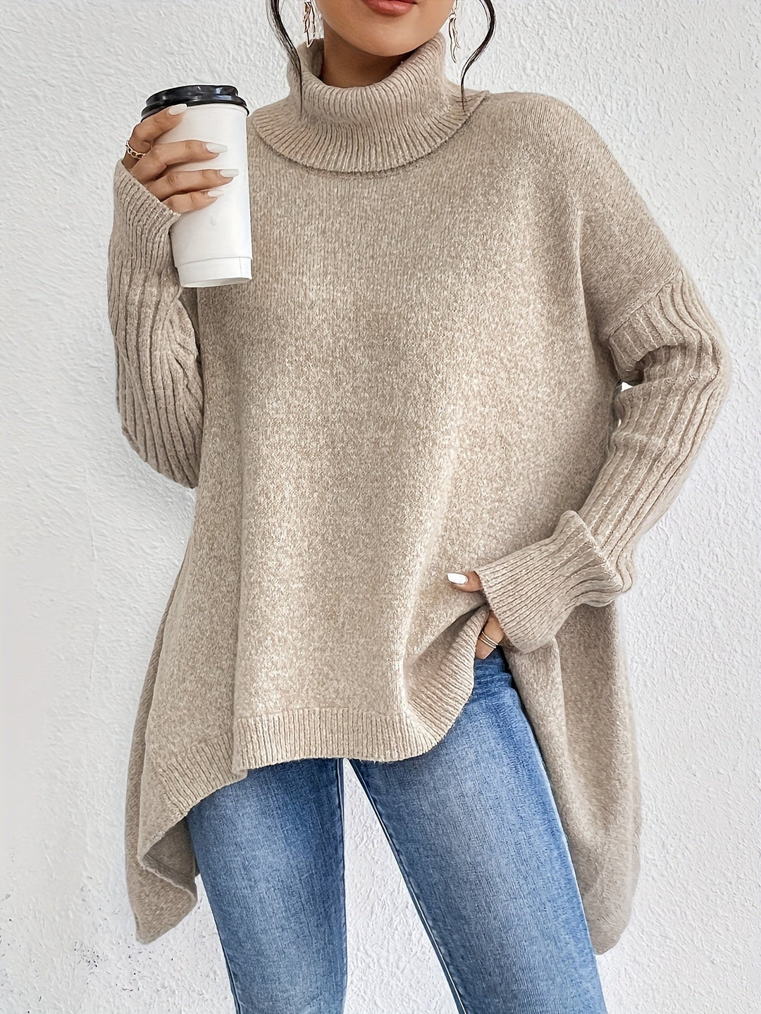 Laila™ | Oversized Polo Sweater