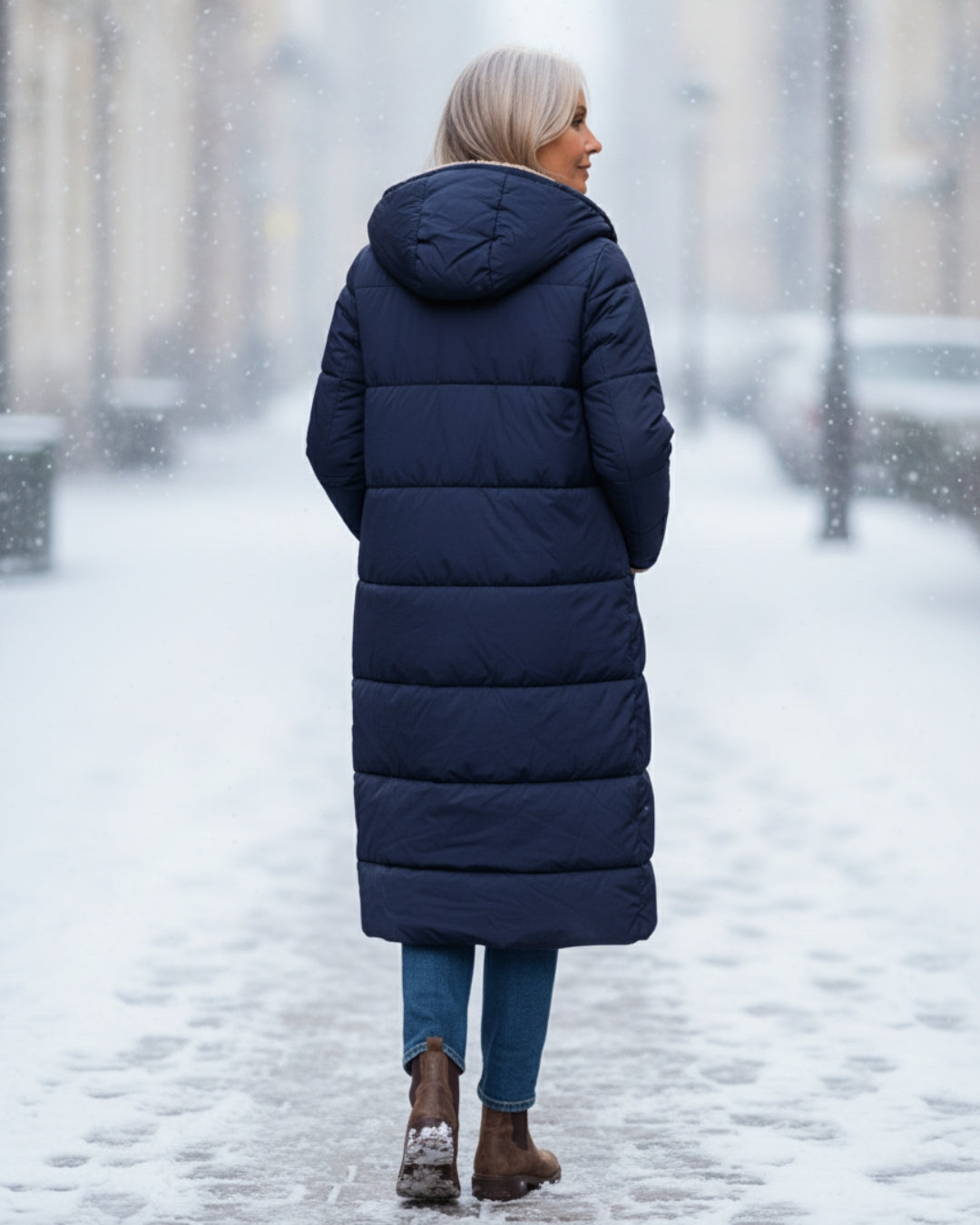 Elaine | Long Hooded Winter Coat