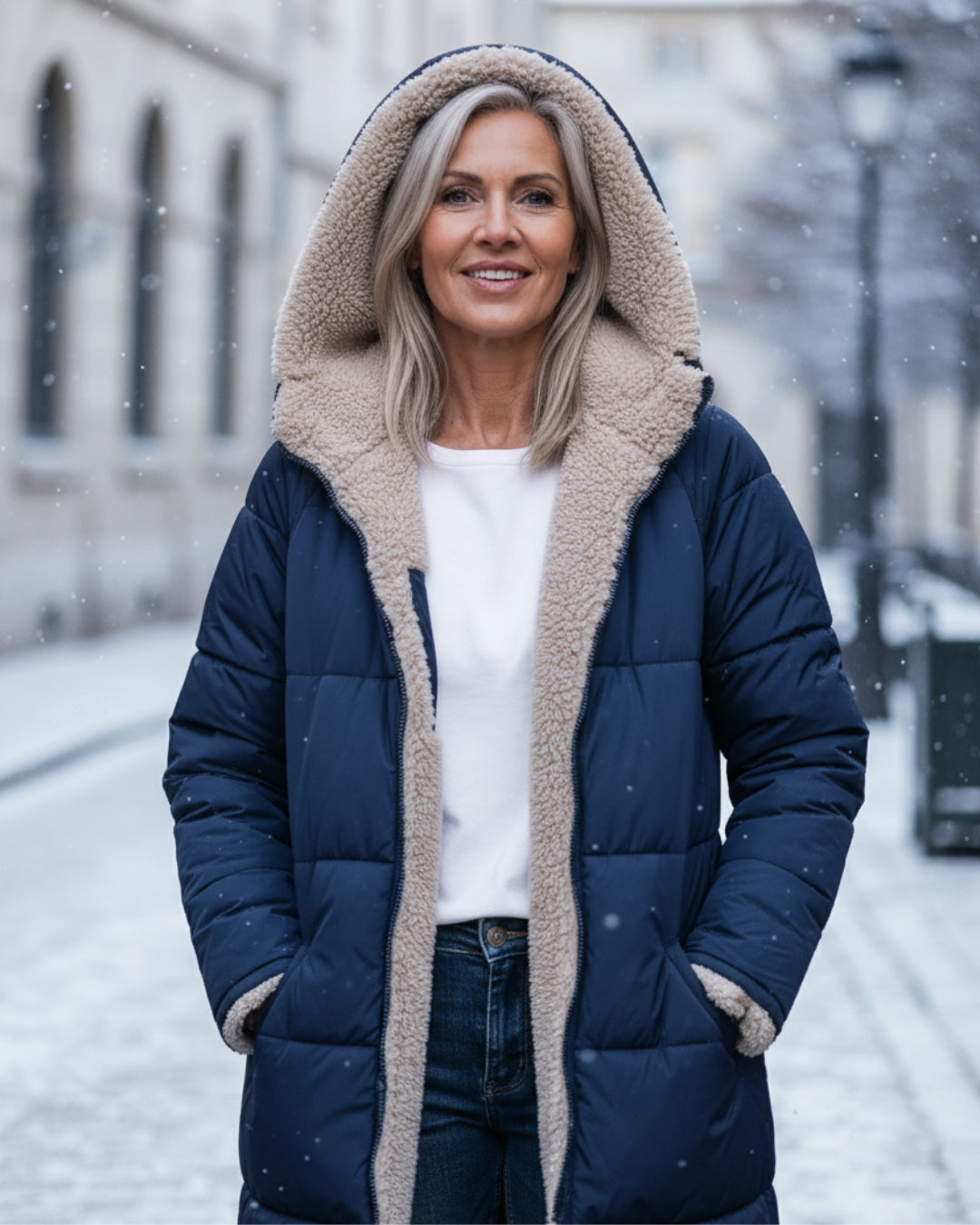 Elaine | Long Hooded Winter Coat