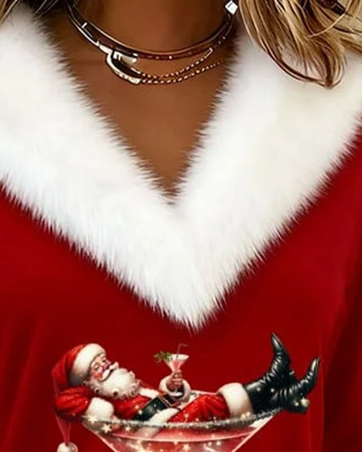 Aubrey | Festive Faux Fur Women Sweater