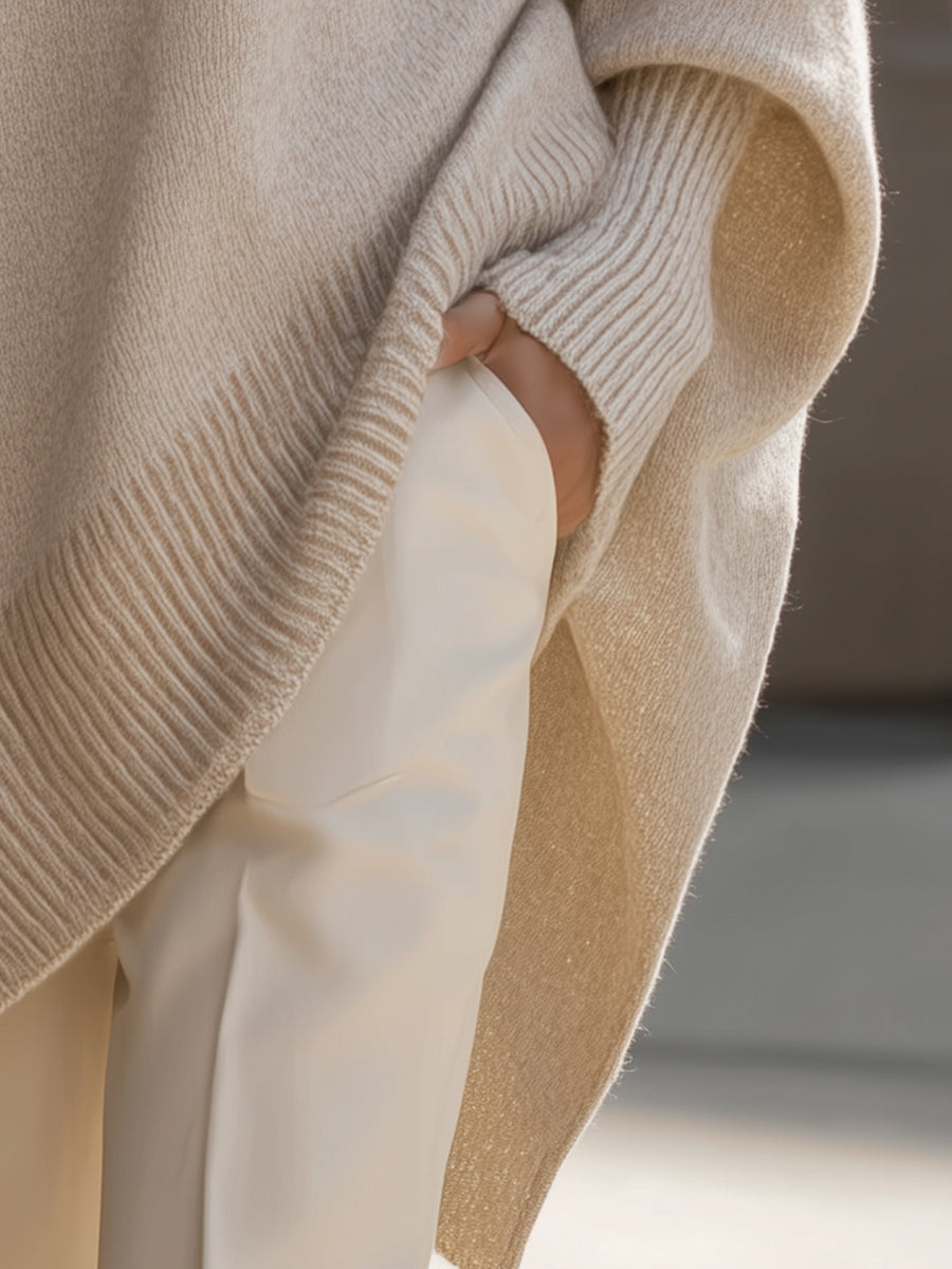 Lara I Oversized Poncho Sweater
