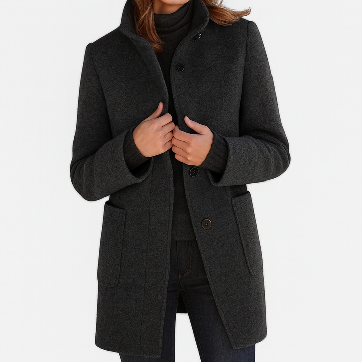 Hélène | Women's High Collar Coat