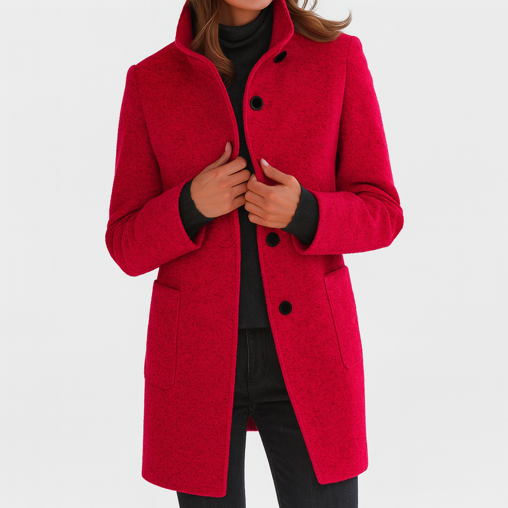 Hélène | Women's High Collar Coat