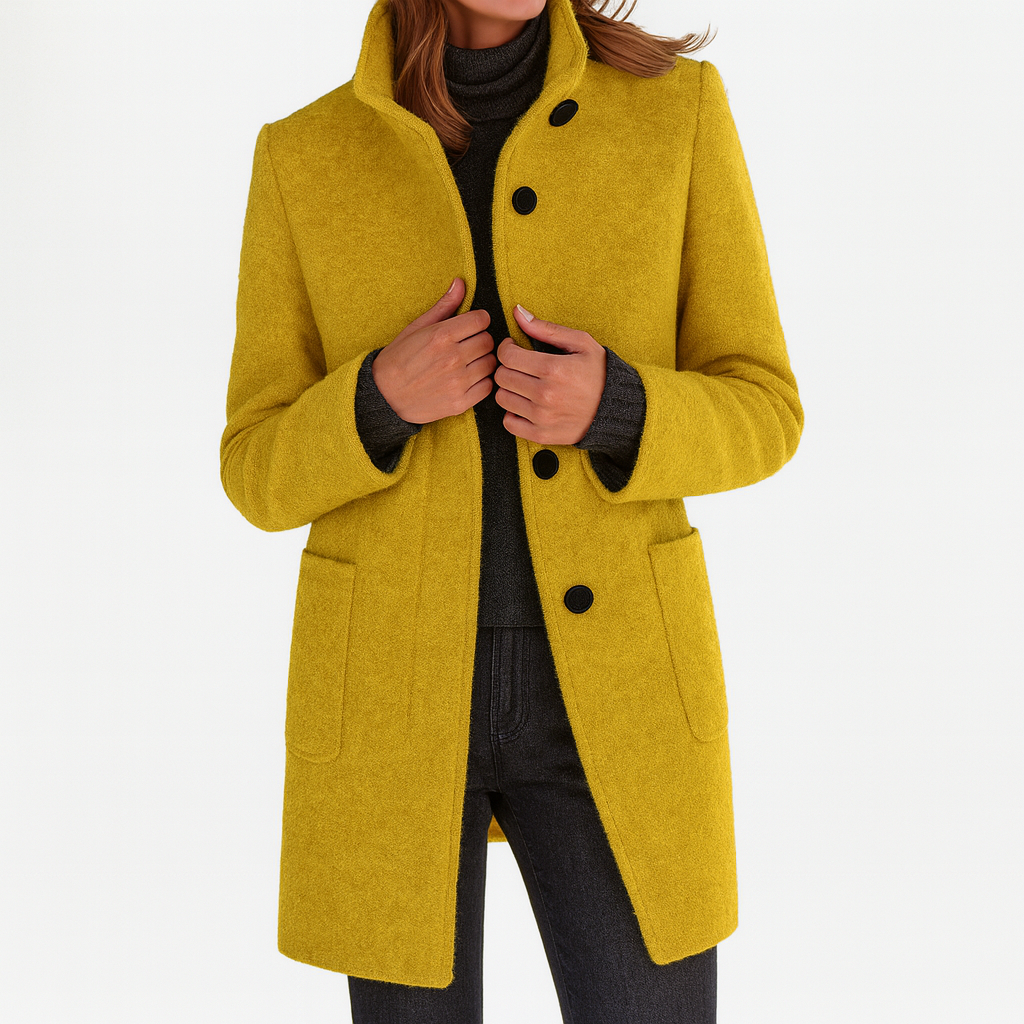 Hélène | Women's High Collar Coat