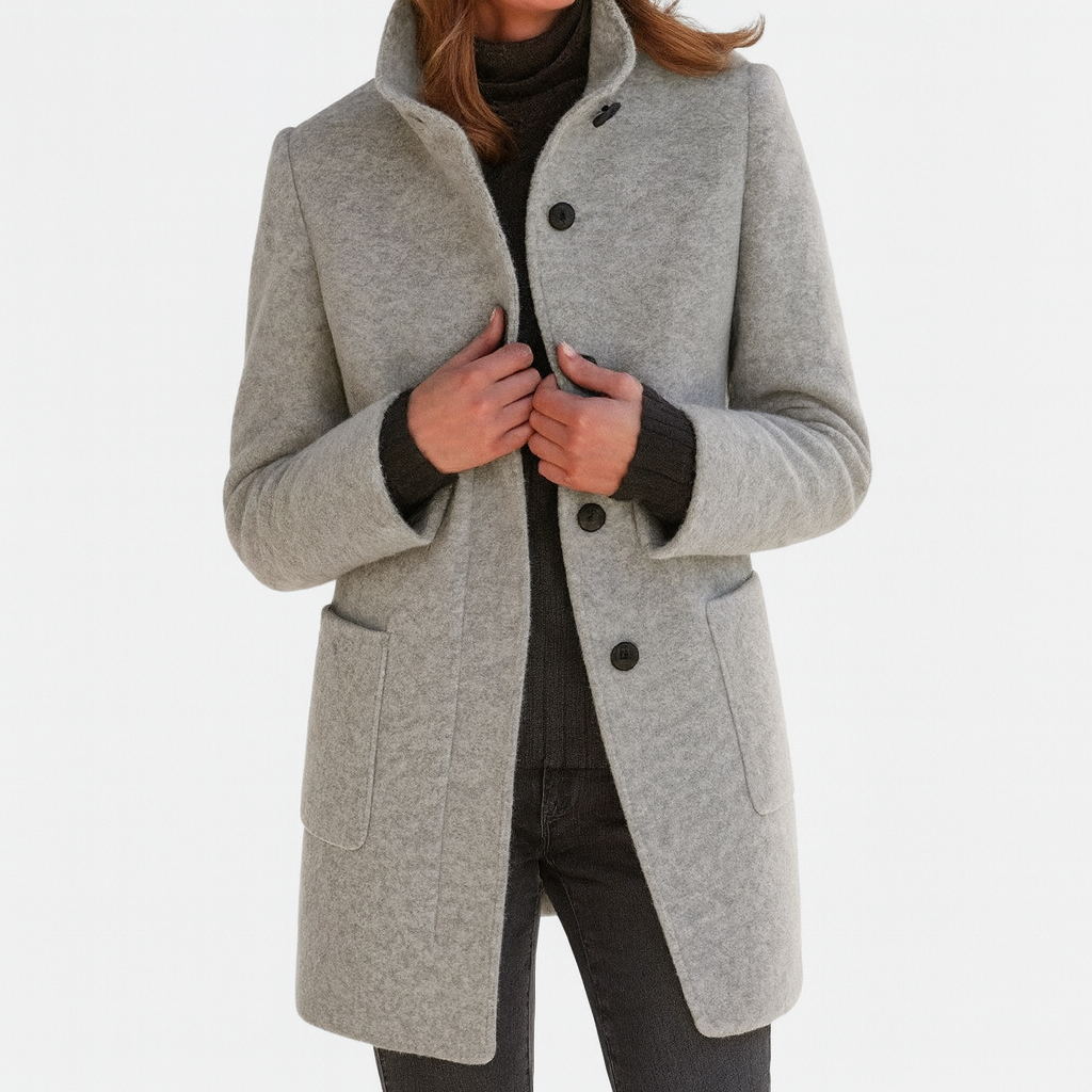 Hélène | Women's High Collar Coat