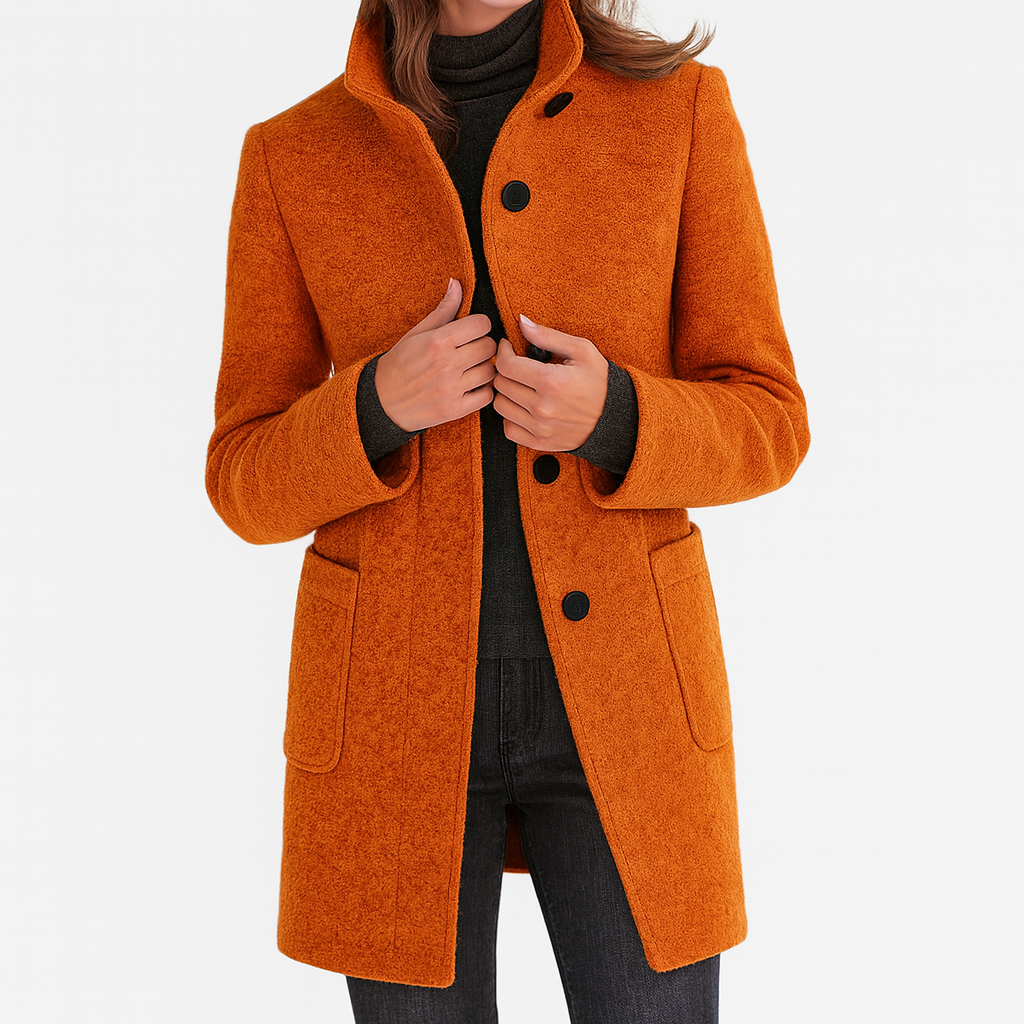 Hélène | Women's High Collar Coat