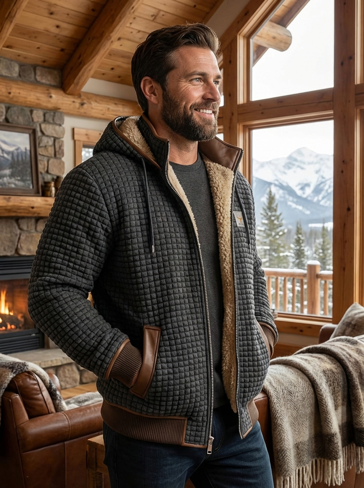Jackson | Quilted Sherpa Lined Hoodie