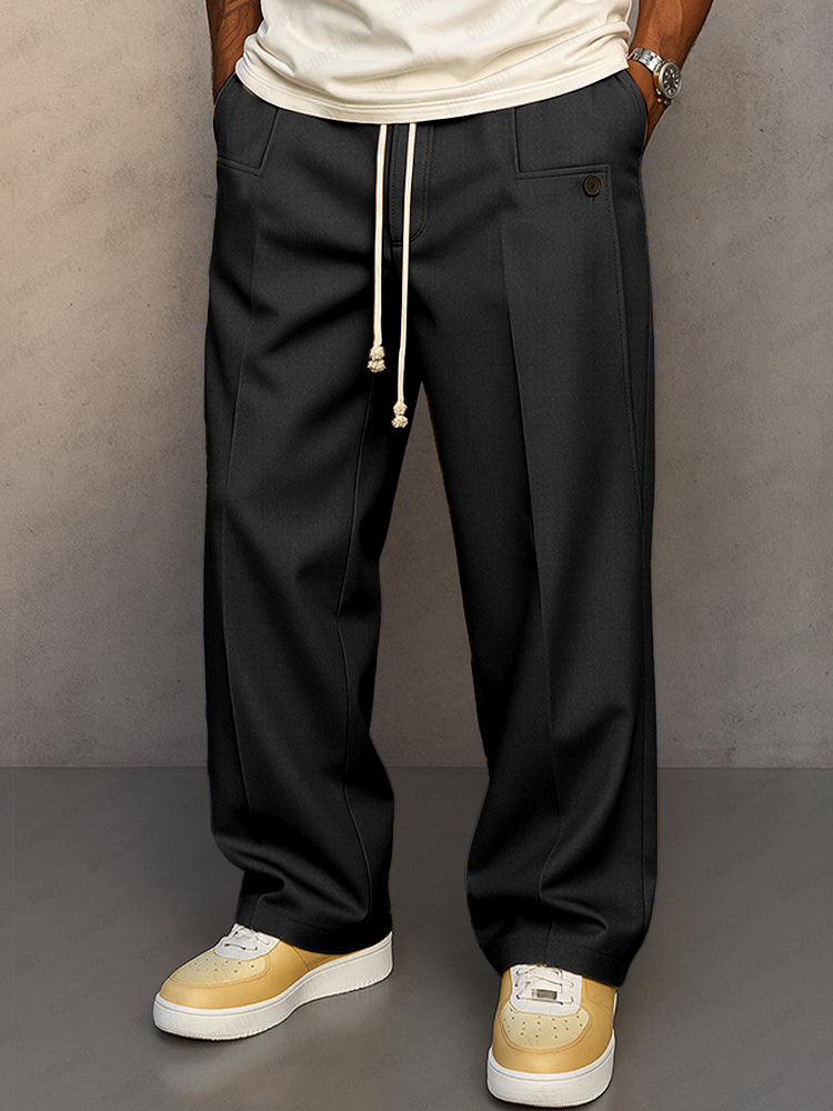 Rinaldo™ – Elegant Pants with Urban Style Drawstring