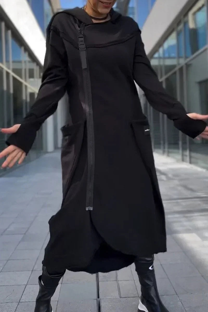 MANA™ | LONG HOODIE WITH ZIPPER