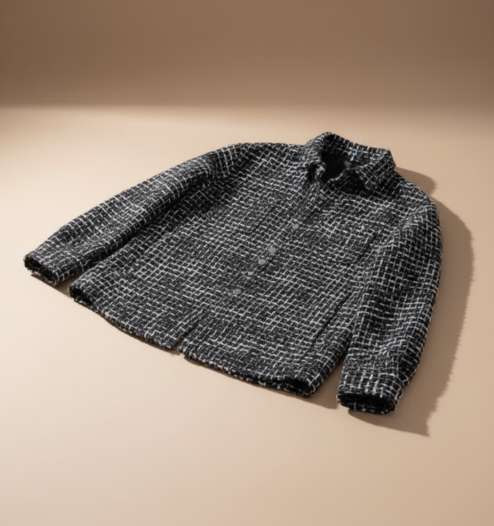 Houndstooth Tweed Shacket