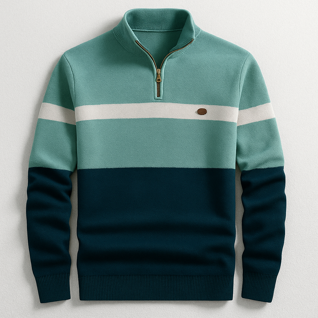 ELSTON HERITAGE COTTON QUARTER-ZIP