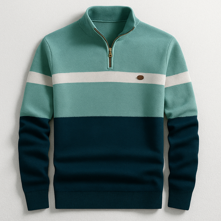 ELSTON HERITAGE COTTON QUARTER-ZIP