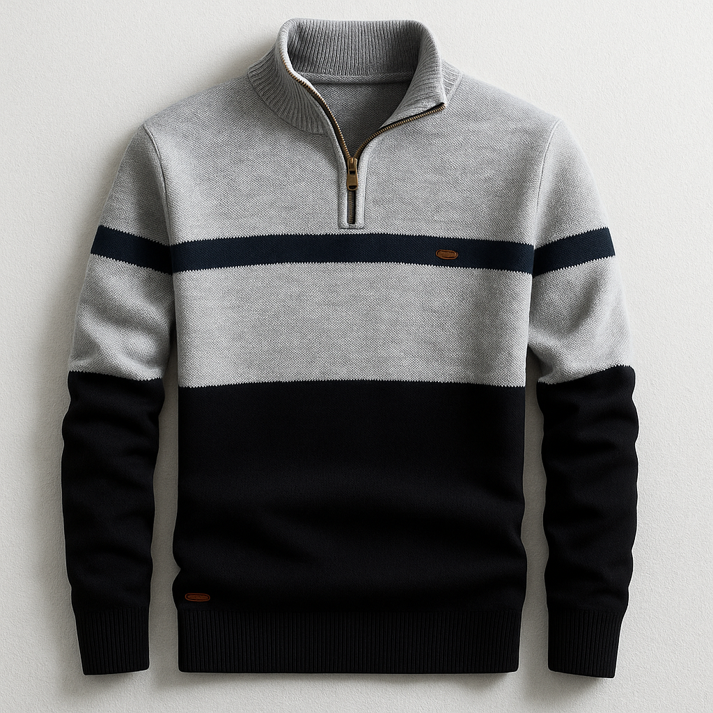 ELSTON HERITAGE COTTON QUARTER-ZIP