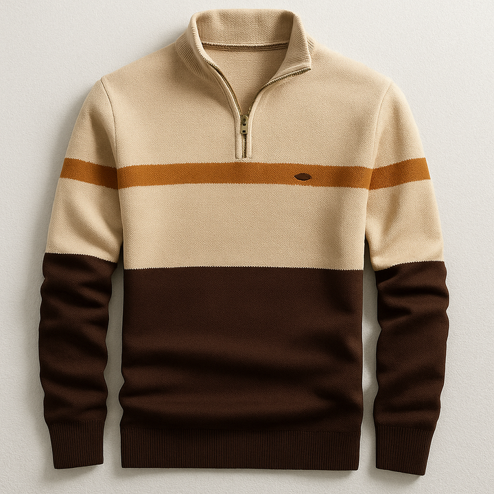 ELSTON HERITAGE COTTON QUARTER-ZIP