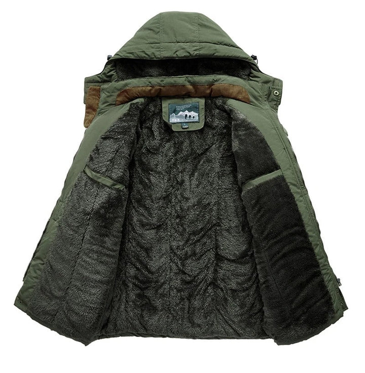 Bjorn - Warm Men's Fleece Winter Jacket Made of Premium Wool Blend