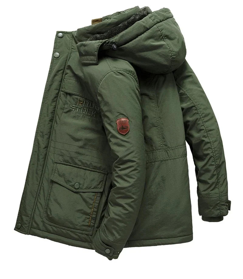 Bjorn - Warm Men's Fleece Winter Jacket Made of Premium Wool Blend
