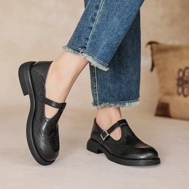 Harper | Classic Leather Mary Jane Shoes