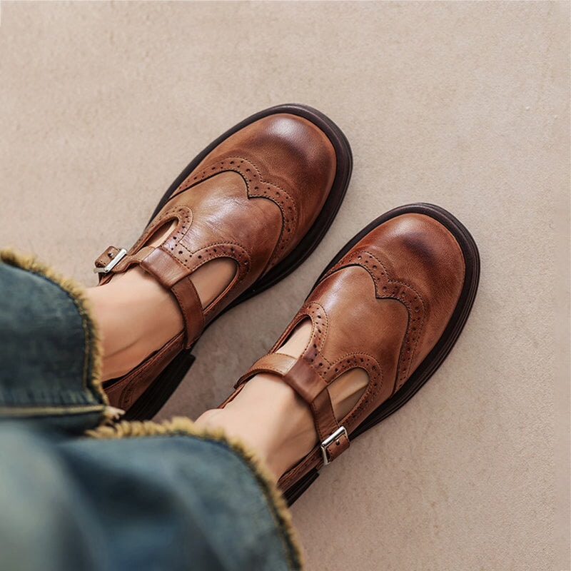 Harper | Classic Leather Mary Jane Shoes