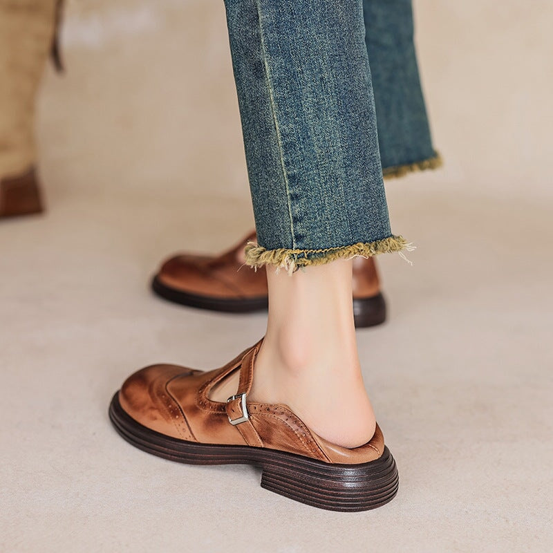 Harper | Classic Leather Mary Jane Shoes
