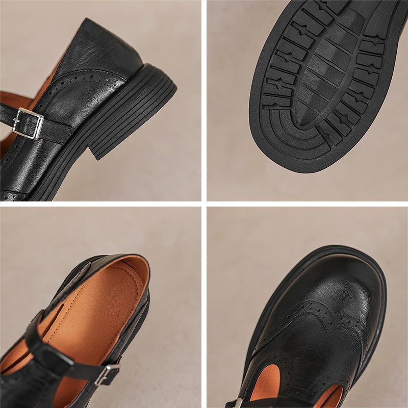 Harper | Classic Leather Mary Jane Shoes