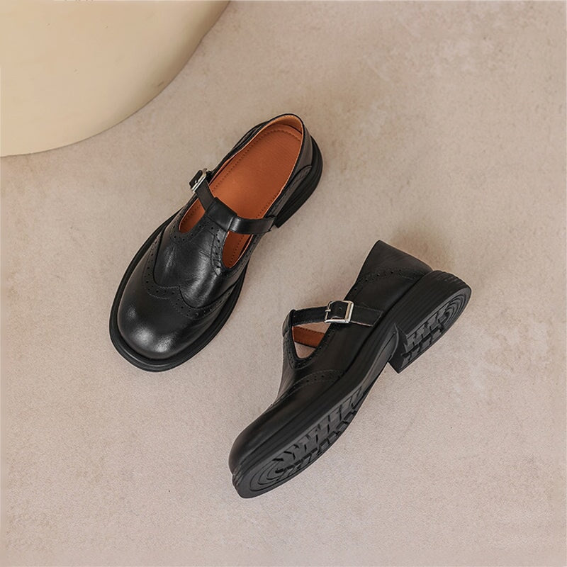 Harper | Classic Leather Mary Jane Shoes