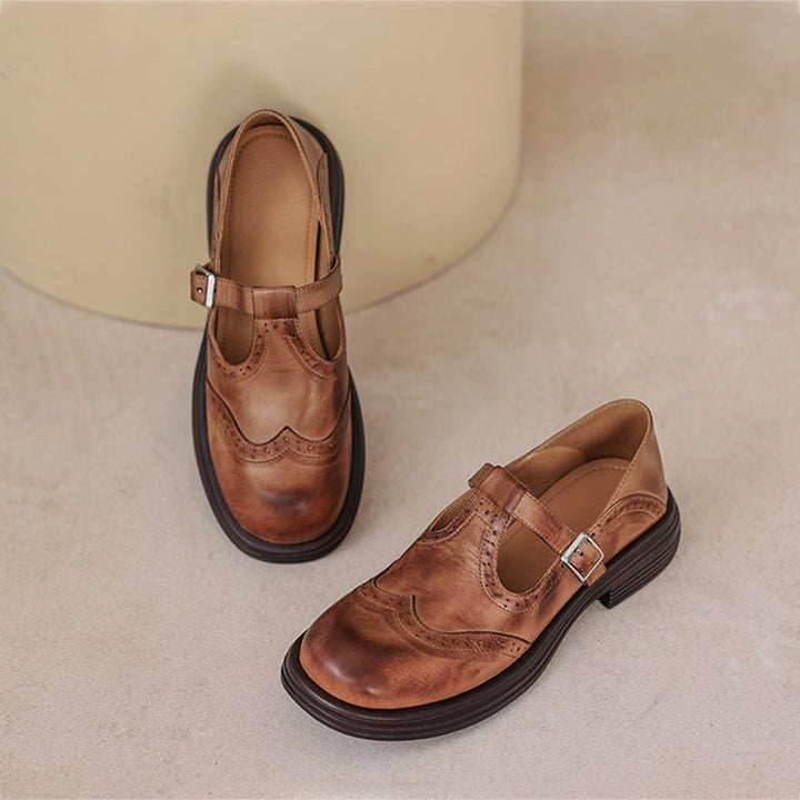 Harper | Classic Leather Mary Jane Shoes